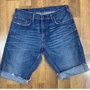 Levi’s 514 Men’s 32 Cutoff Denim Blue Jean Shorts